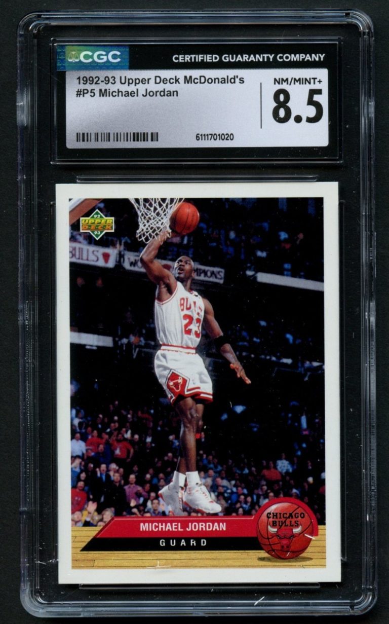 Michael Jordan #P5 1992-93 Upper Deck McDonald's Basketball Card CGC Mint 8.5
