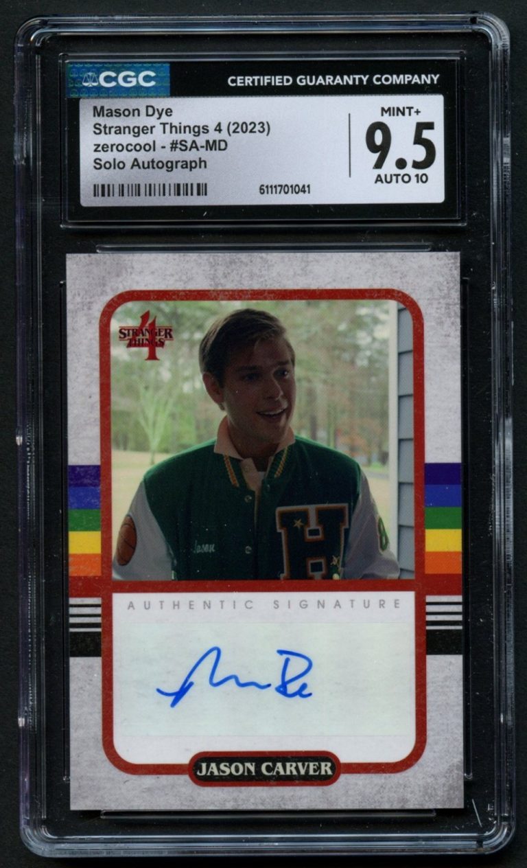 Mason Dye Stranger Things 4 Zerocool as Jason Carver CGC Grade 9.5