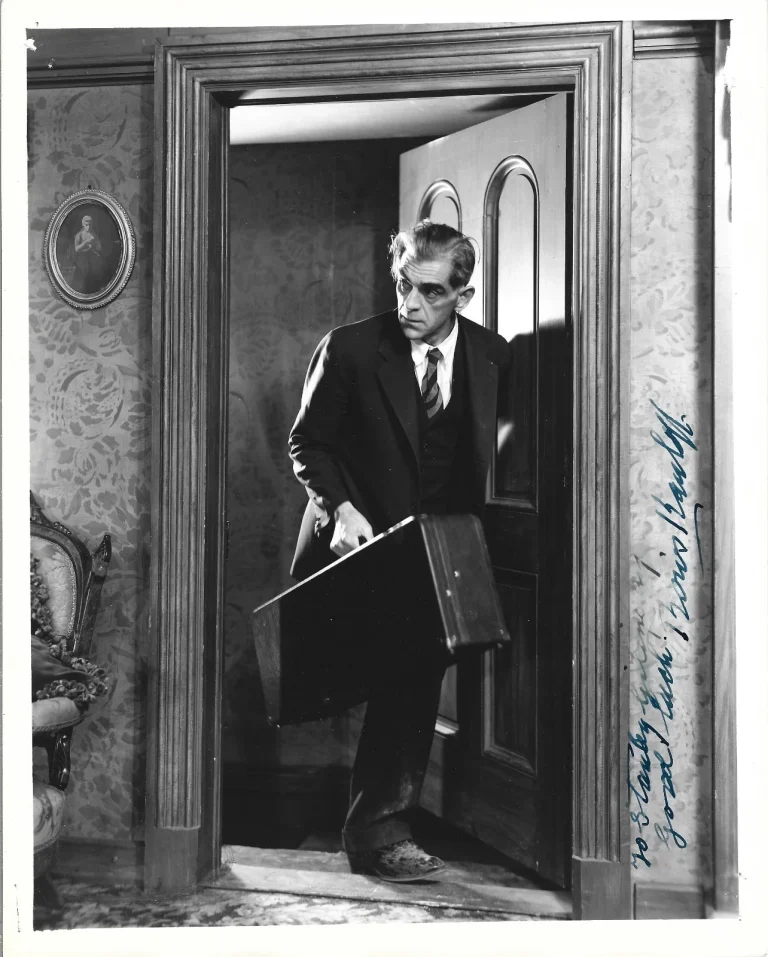 Boris Karloff SIGNED Arsenic and Old Lace Promo Photo JSA LOA Frankenstein Mummy