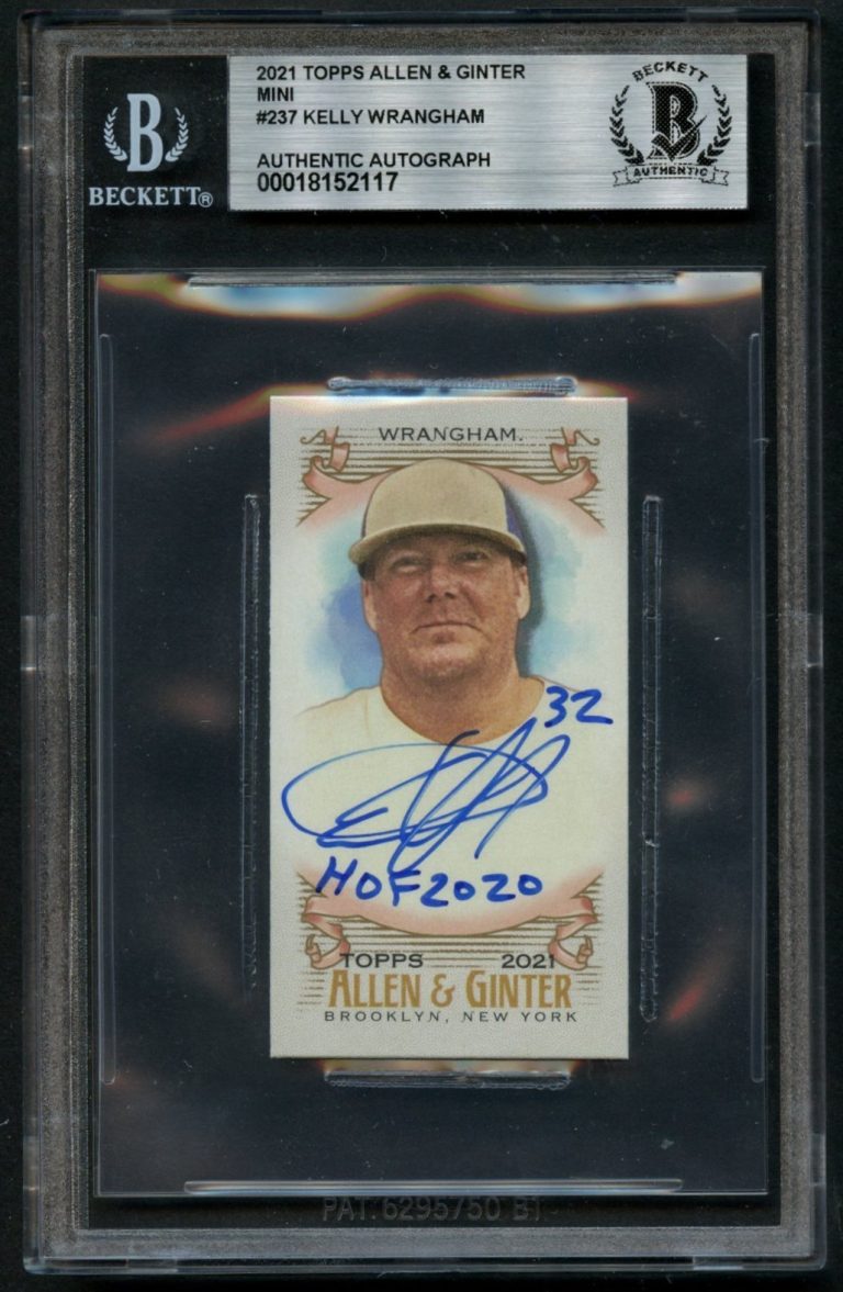 Kelly Wrangham #237 signed autograph 2021 Topps Allen & Ginter Mini Card BAS