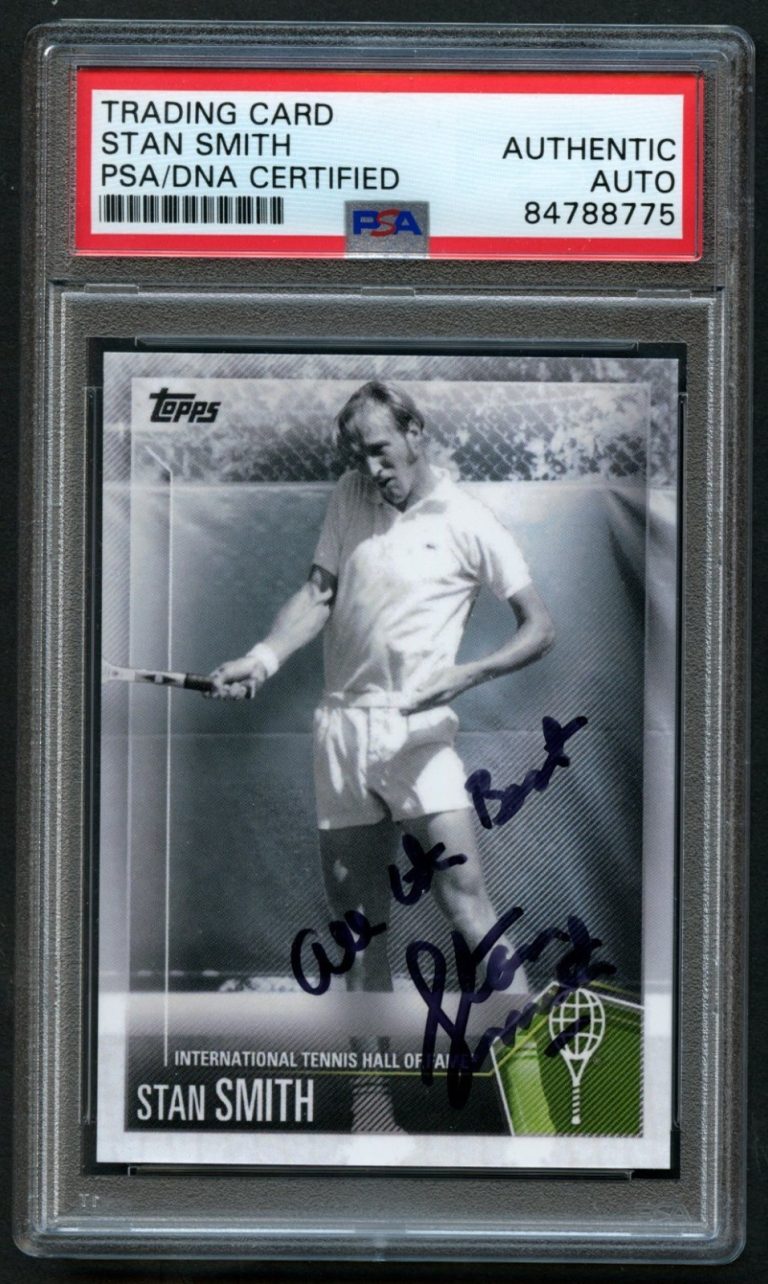 Stan Smith #29 signed autograph auto 2019 Topps Tennis Trading Card PSA Slabbed