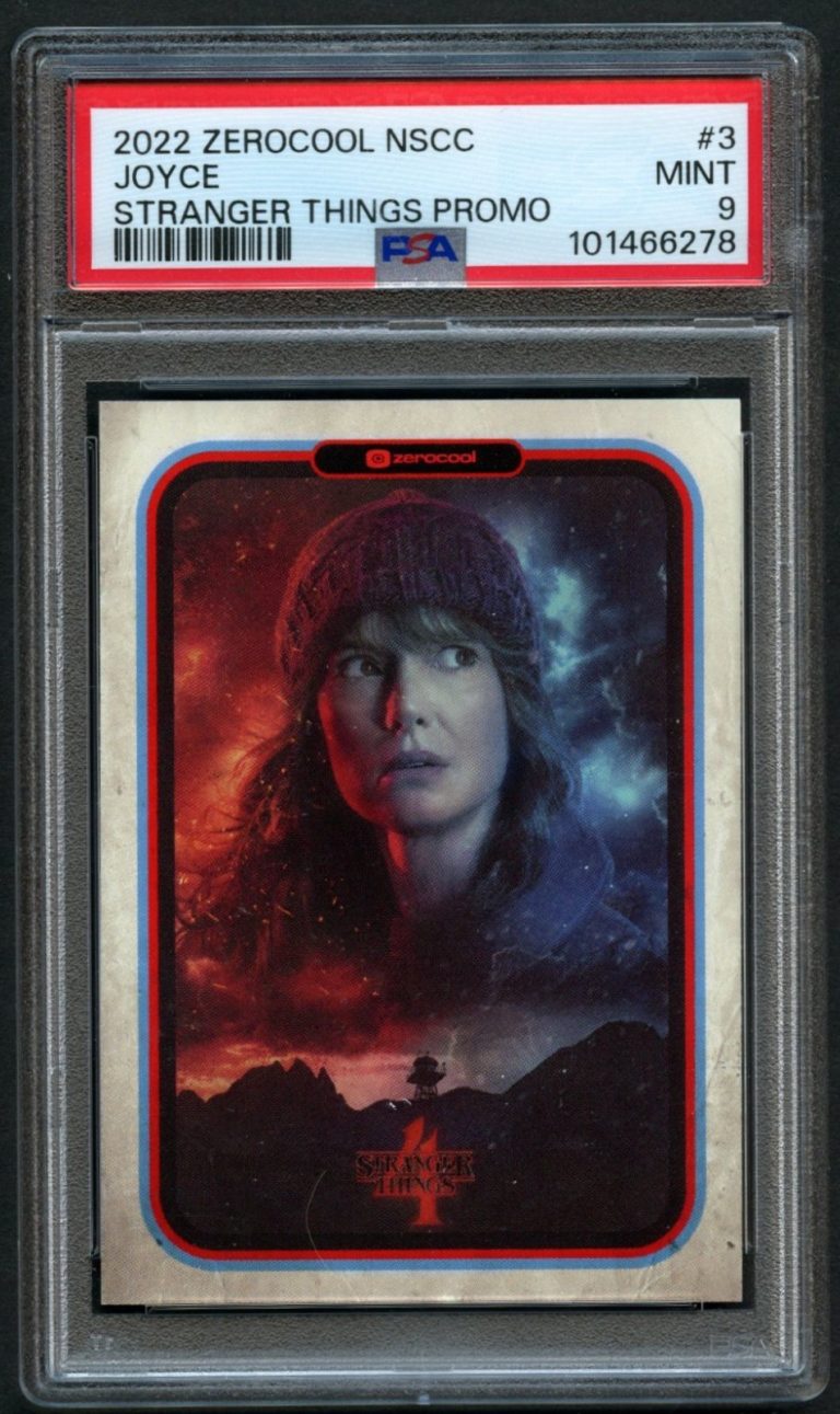 Joyce #3 Zerocool NSCC 2022 Stranger Things Promo Trading Card PSA Slabbed