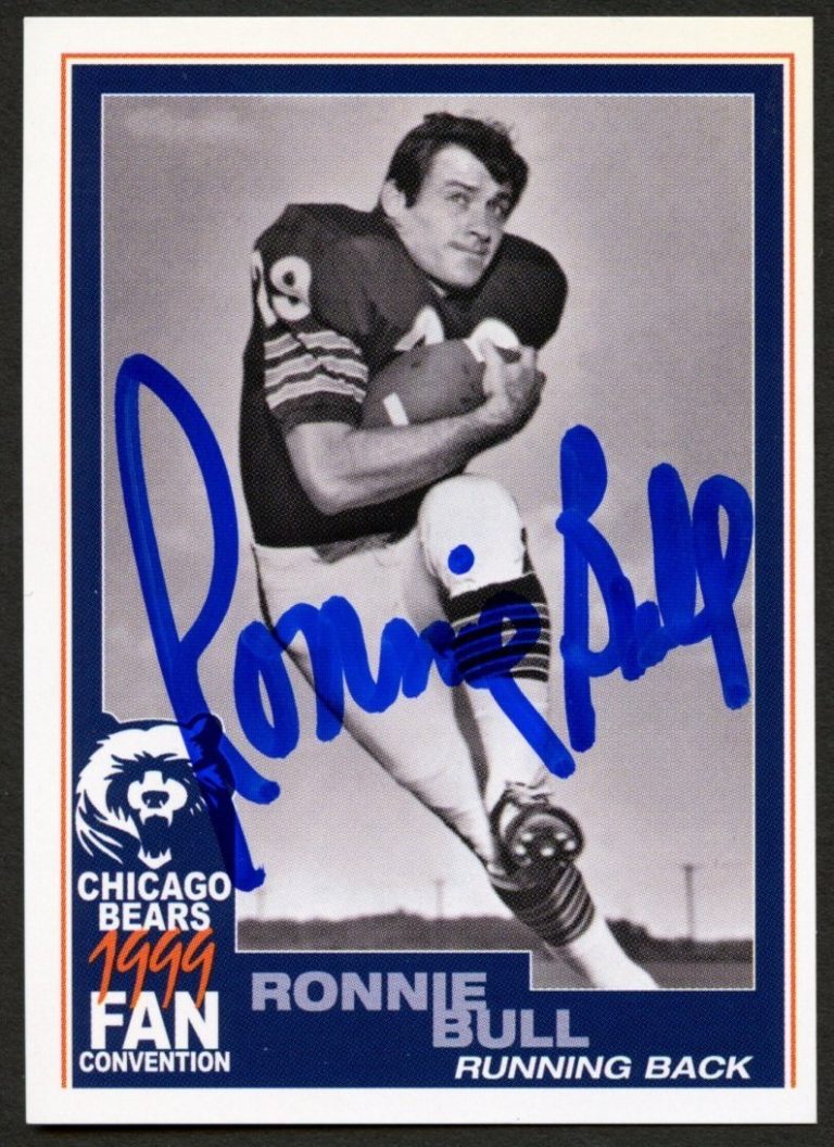 Ronnie Bull #29 signed autograph auto 1999 Chicago Bears Fan Convention Card