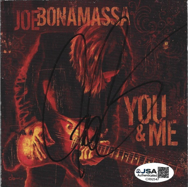 Joe Bonamassa REAL hand SIGNED You and Me CD Cover #4 JSA COA Autographed