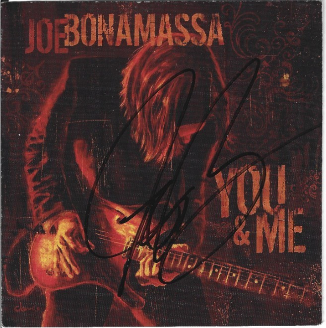 Joe Bonamassa REAL hand SIGNED You and Me CD Cover #2 JSA COA Autographed
