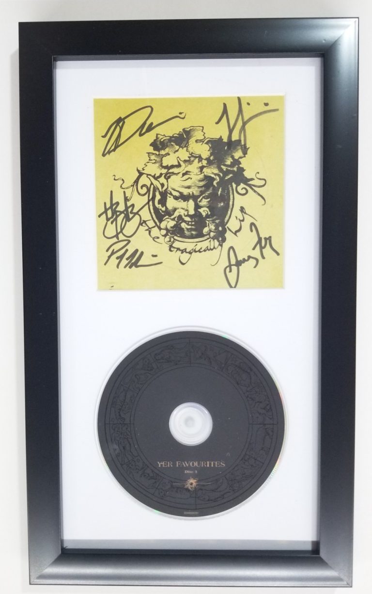 The Tragically Hip SIGNED Yer Favourites CD Framed Display #1 JSA LOA Downie +