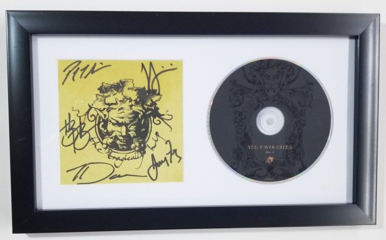 The Tragically Hip SIGNED Yer Favourites CD Framed Display #2 JSA LOA Downie +