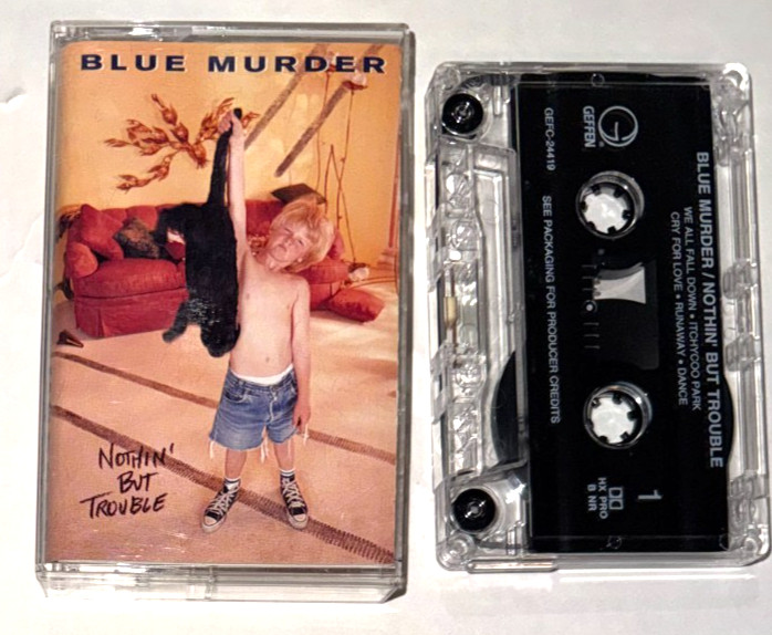 Blue Murder Nothin' But Trouble cassette Tape Like New John Sykes Thin Lizzy