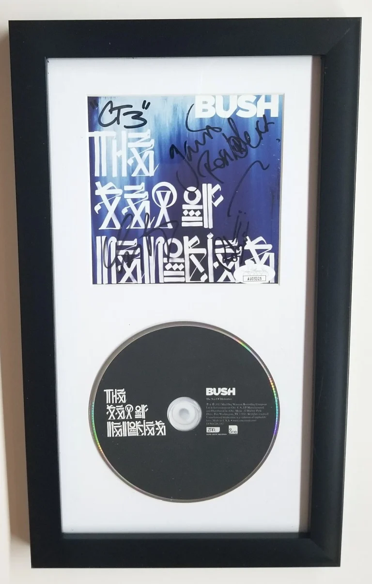 BUSH band SIGNED Sea of Memories CD Framed Display JSA COA Autograph Rossdale +