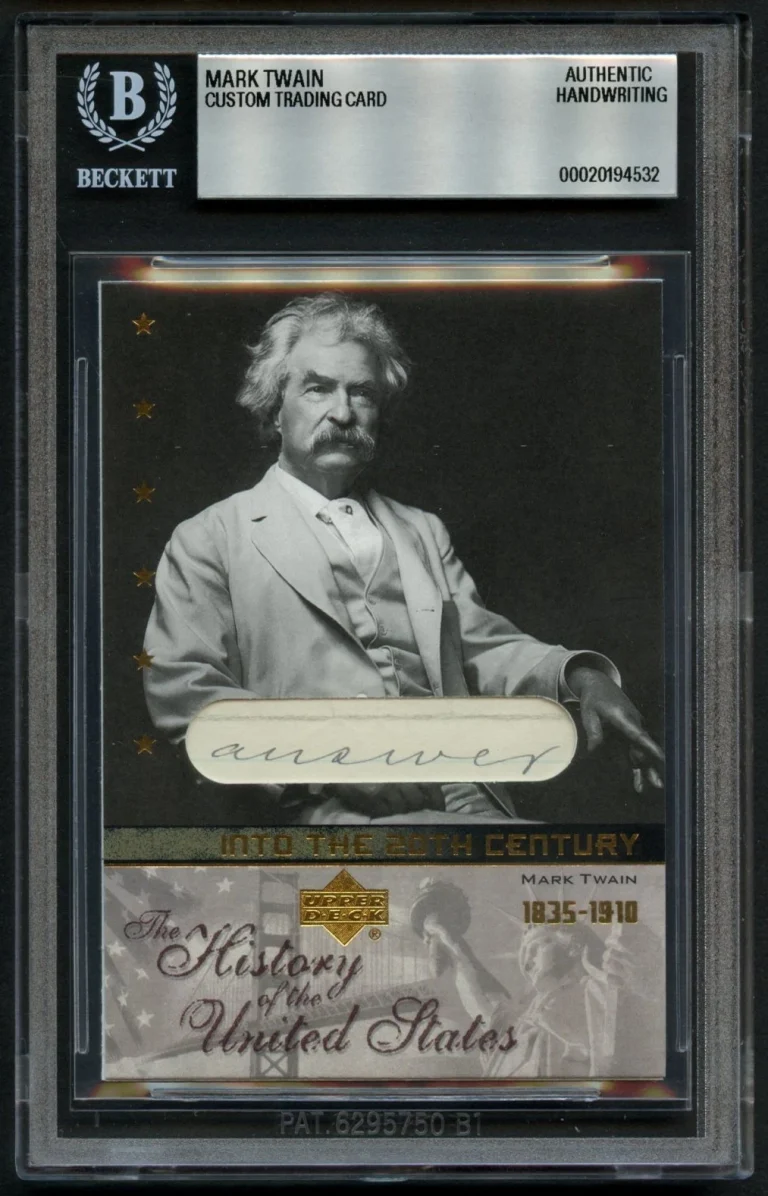 Mark Twain HANDWRITTEN WORD 