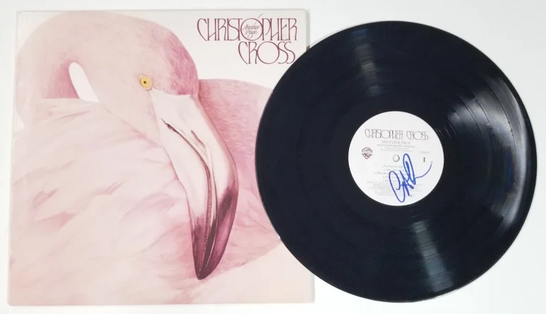 Christopher Cross REAL hand SIGNED Another Page Vinyl Record COA Autographed