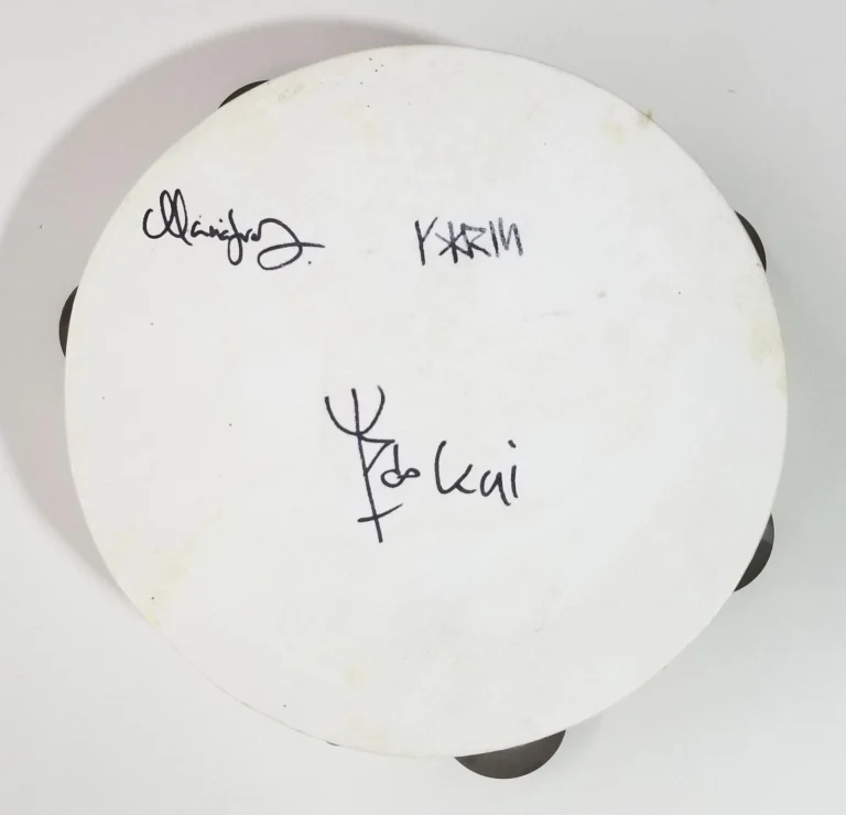 Heilung full band REAL hand SIGNED Tambourine COA Autographed by all 3