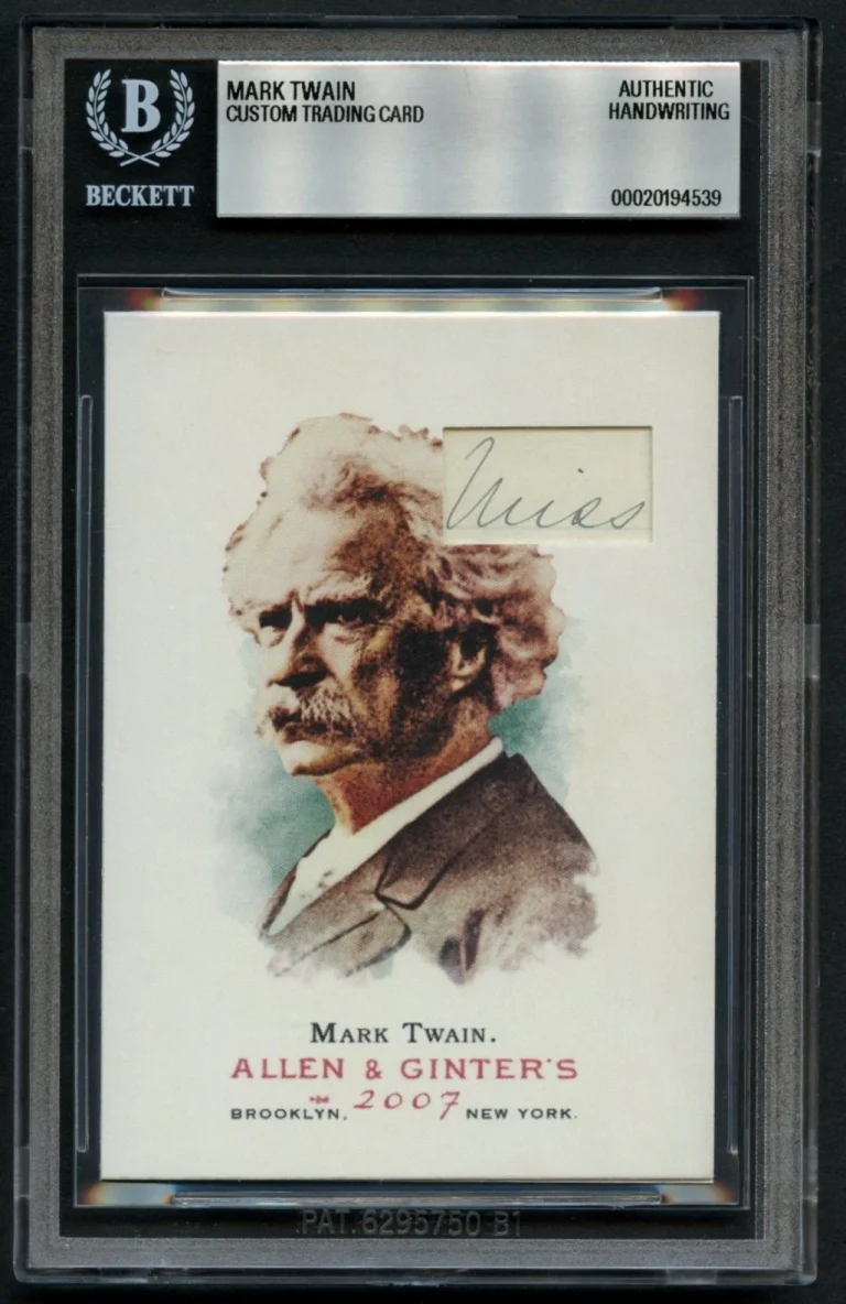 Mark Twain HANDWRITTEN WORD 