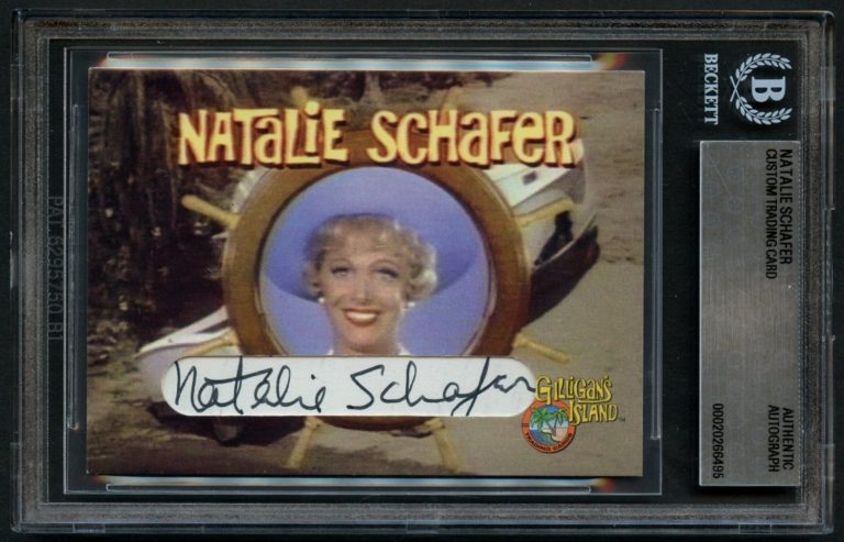 Natalie Schafer signed autograph Custom Cut Mrs. Howell Gilligans Island BAS
