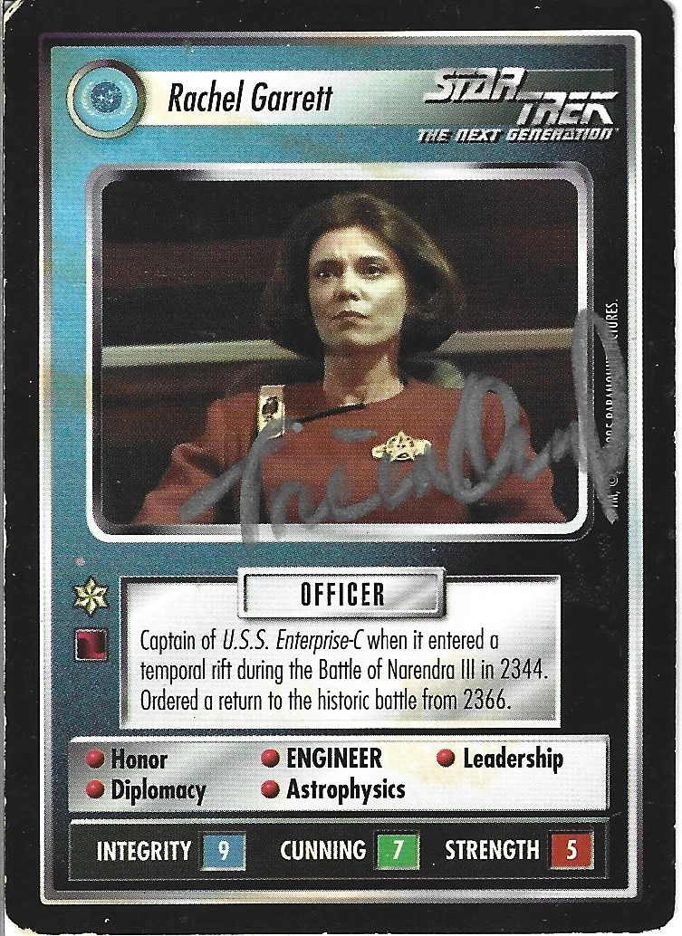 Tricia O'Neil REAL hand SIGNED Star Trek Trading Card COA Autographed