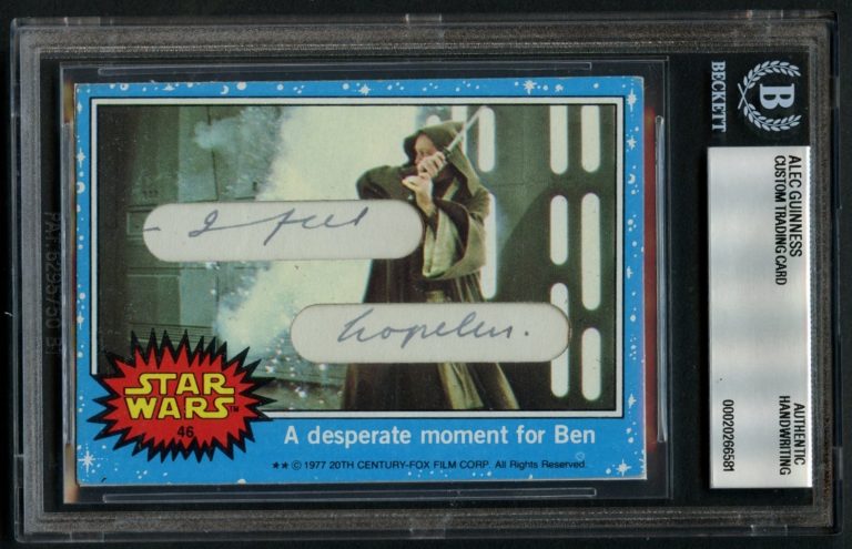 Alec Guinness HANDWRITING Ben Kenobi Star Wars Custom Cut 