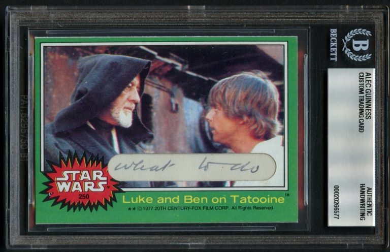 Alec Guinness HANDWRITING Ben Kenobi Star Wars Custom Cut 
