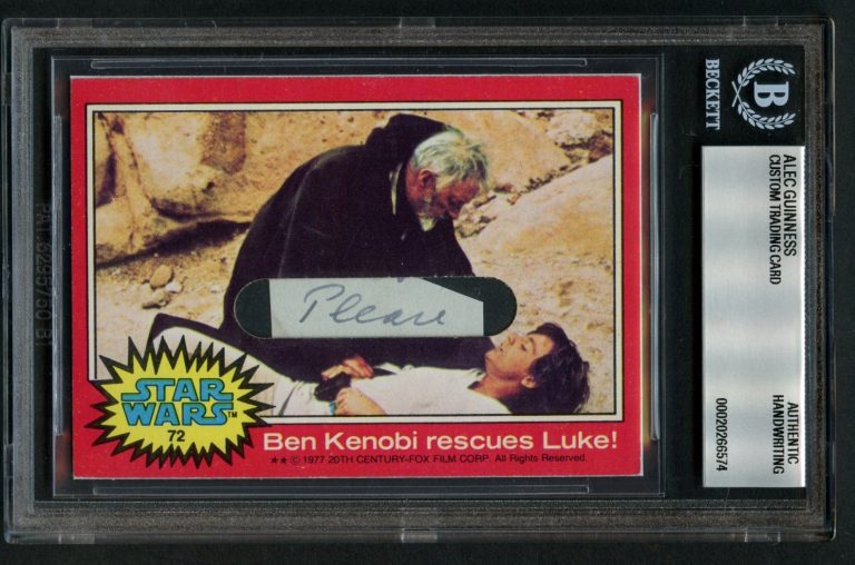 Alec Guinness HANDWRITING Ben Kenobi Star Wars Custom Cut 