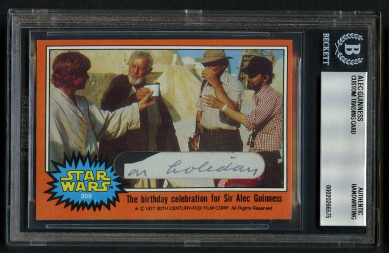 Alec Guinness HANDWRITING Ben Kenobi Star Wars Custom Cut 