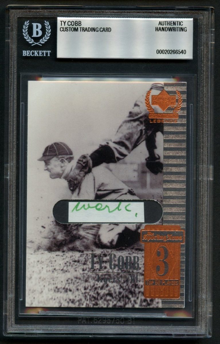Ty Cobb HANDWRITTEN WORD 