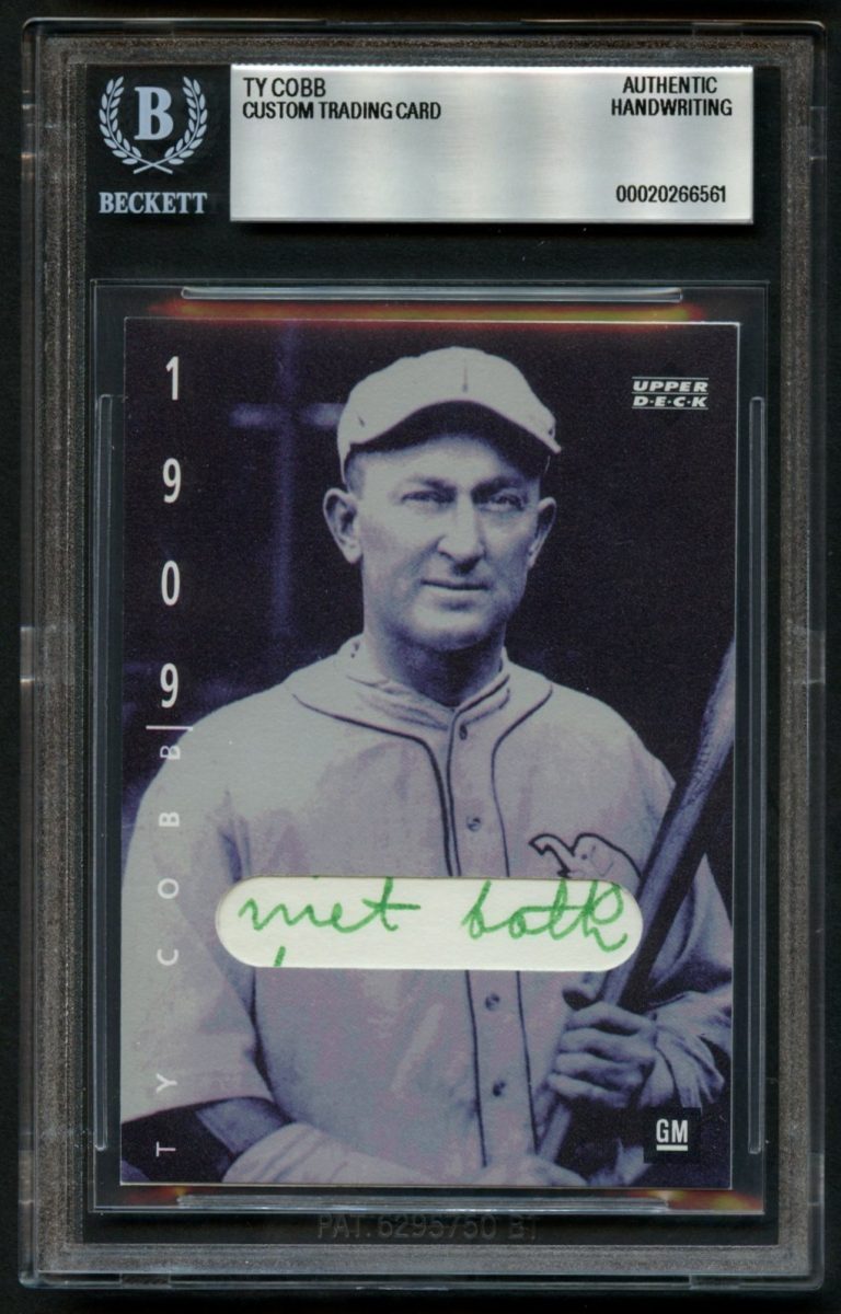 Ty Cobb HANDWRITTEN WORDS 