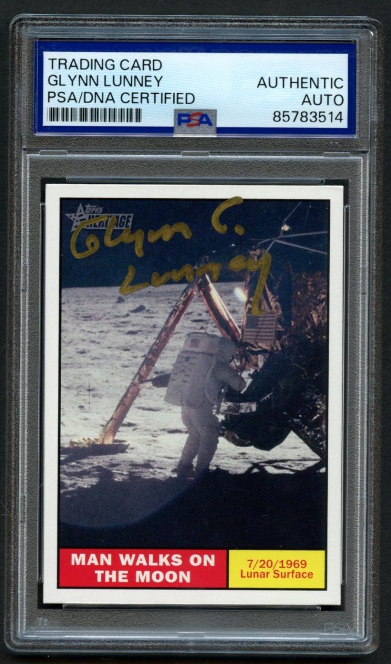 Glynn Lunney #124 signed autograph auto Space Shots NASA Card PSA Slabbed