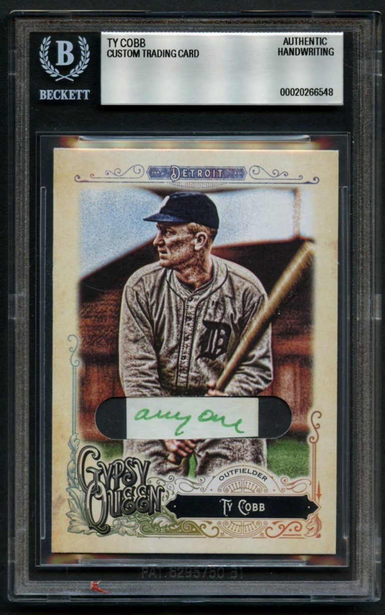 Ty Cobb HANDWRITTEN WORD 