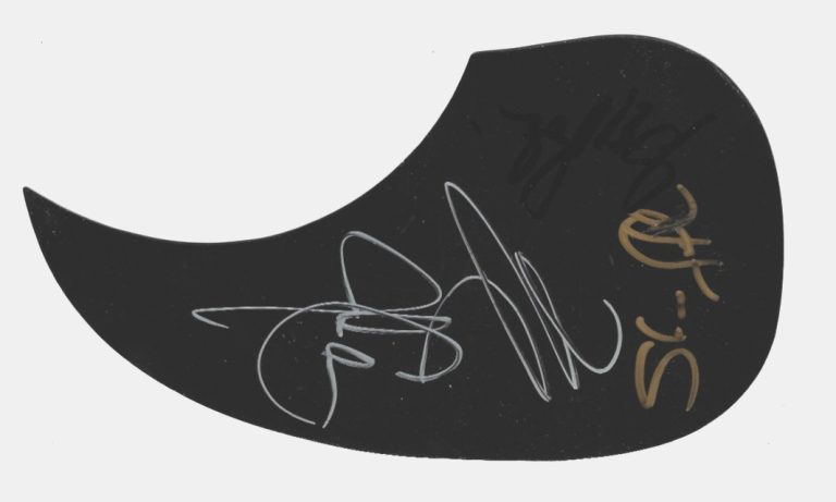 Journey SIGNED Acoustic Guitar Pickguard COA Autograph Neal Steve Gregg Jonathan