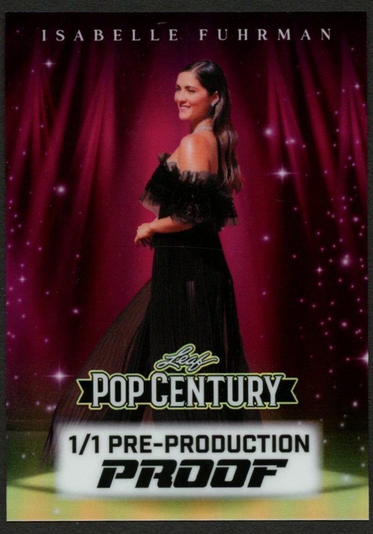 Isabelle Fuhrman 2026 Leaf Pop Century Pre-Production Proof 1/1