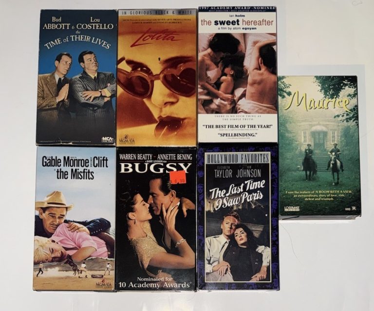 Classic Drama VHS Lot Lolita Misfits Bugsy Sweet Hereafter Maurice Sealed