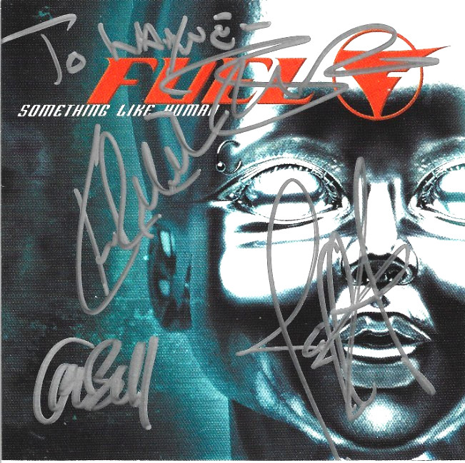 FUEL full band hand SIGNED Something Like Human CD COA Autographed Scallions +3