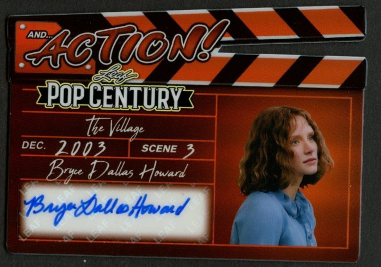 Bryce Dallas Howard signed autograph 2026 Leaf Pop Century Card /4