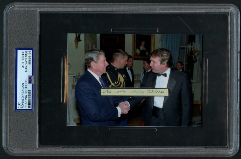 Ronald Reagan HANDWRITTEN WORDS 