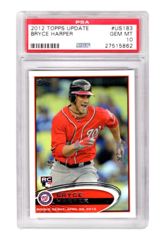 Bryce Harper 2012 Topps Update #US183 RC Rookie Card PSA 10 GM MT (Silver Label)