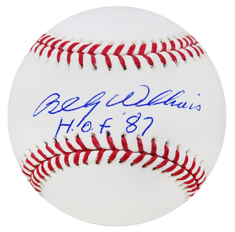 Cubs BILLY WILLIAMS Signed Official MLB Baseball w/HOF'87 - SCHWARTZ