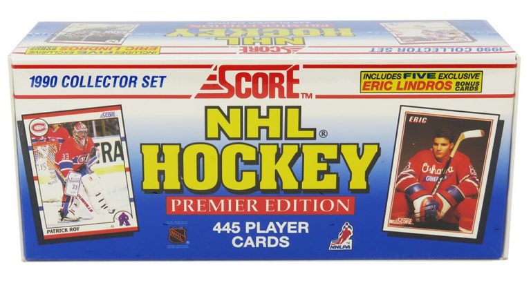1990 Score Hockey Unopened Factory Sealed Set - 445 Cards (Jagr/Lindros RC's)