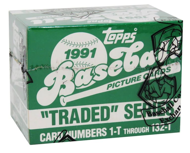 1991 Topps Traded Baseball Factory Set BBCE Wrapped (FASC) (Bagwell, I-Rod RC)
