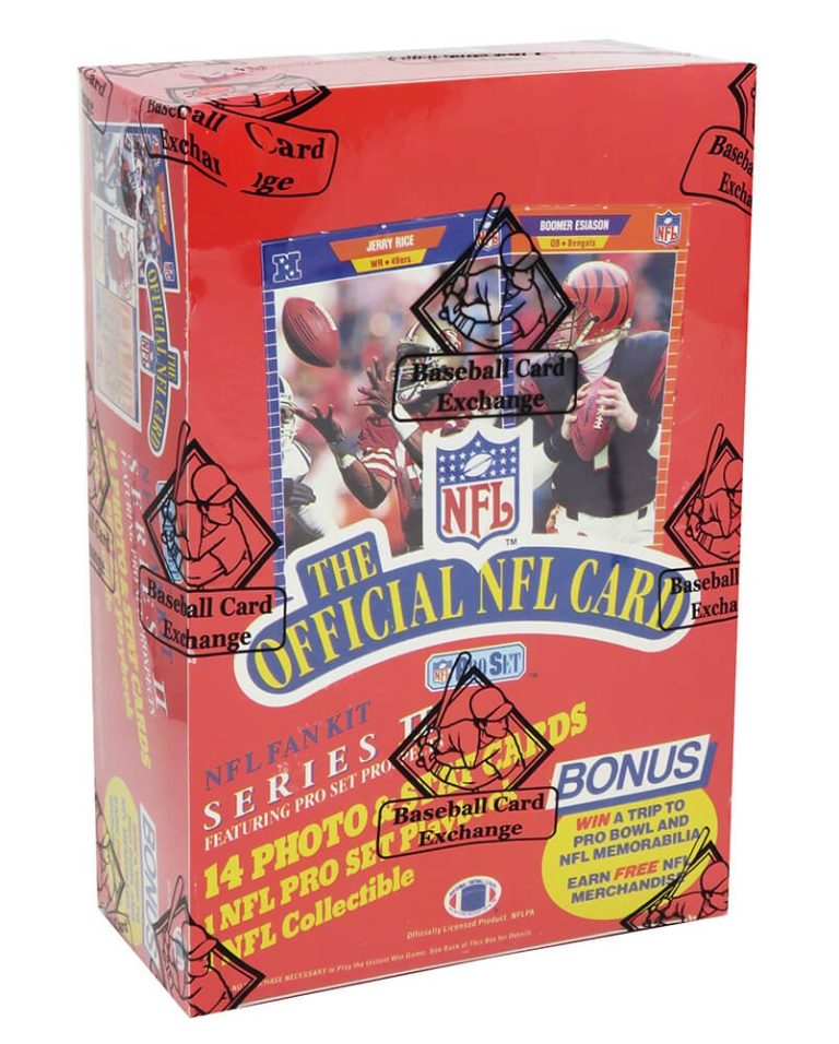 1989 Pro Set Series 2 Football Unopened Wax Box BBCE Wrapped (FASC) - 36 Packs