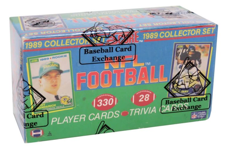 1989 Score Football Factory Set BBCE Wrapped (Barry Sanders, Aikman, Deion RC)