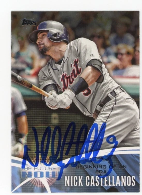 SIGNED BASEBALL CARD AUTO TOPPS 2014 NICK CASTELLANOS #FN-NC1 DETROIT TIGERS