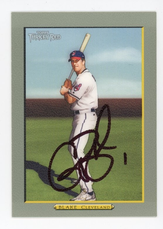 SIGNED BASEBALL CARD AUTO TOPPS TURKEY RED 2005 CASEY BLAKE CLEVELAND INDIANS