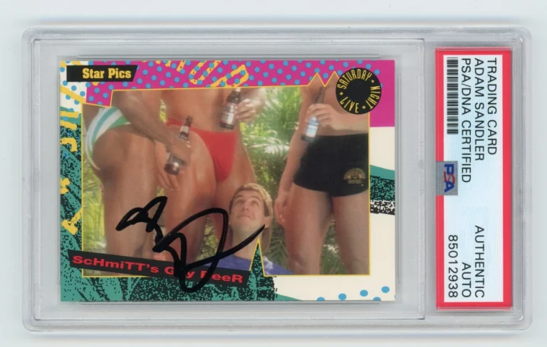 ADAM SANDLER SIGNED SNL ROOKIE CARD AUTO ACTOR JEWISH GAY BEER PSA/DNA PROOF