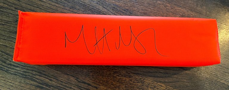 OC MATT NAGY SIGNED FOOTBALL PYLON AUTO KANSAS CITY KC CHIEFS