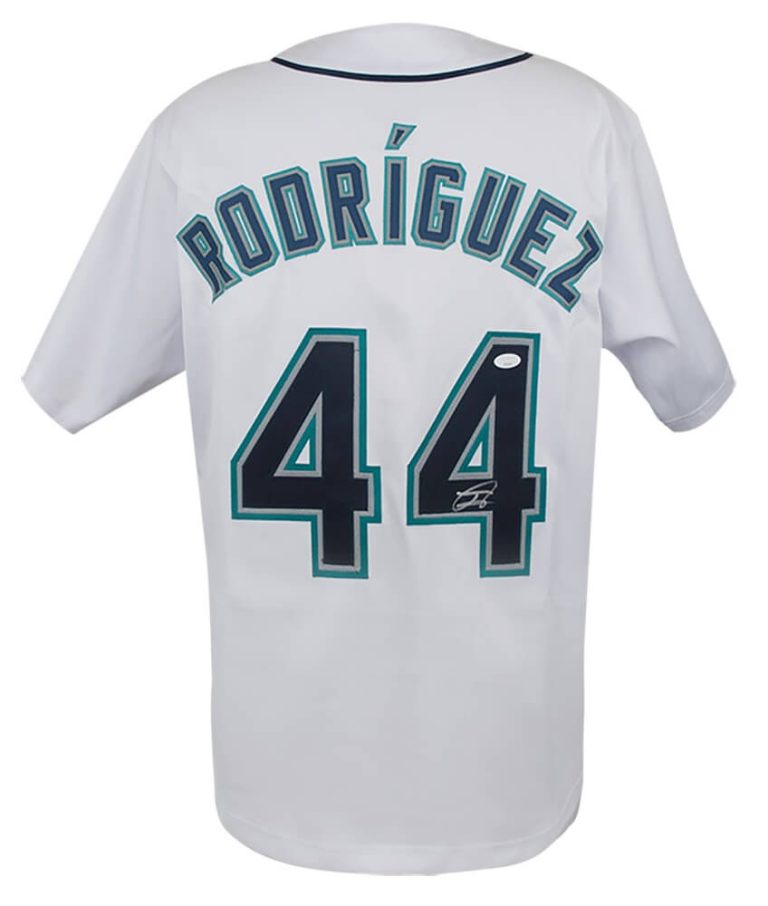 Julio Rodriguez (MARINERS) Signed White Custom Baseball Jersey - (JSA COA)