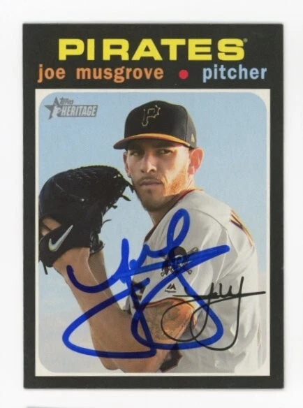 SIGNED BASEBALL CARD AUTO TOPPS 2020 HERITAGE JOE MUSGROVE PIRATES #232