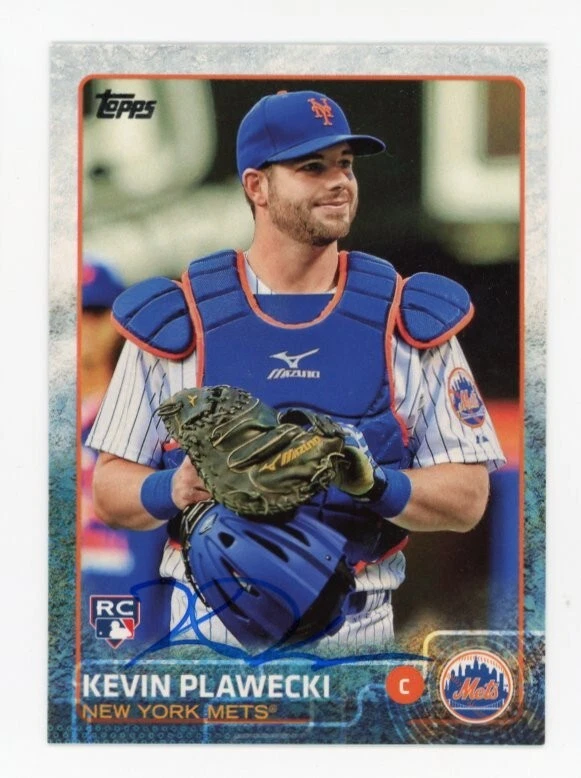 SIGNED BASEBALL CARD AUTO TOPPS 2015 NEW YORK METS NY KEVIN PLAWECKI #US23 RC