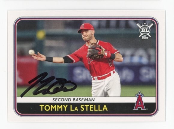 SIGNED BASEBALL CARD AUTO TOPPS BL 2020 TOMMY LASTELLA LOS ANGELES ANGELS #12