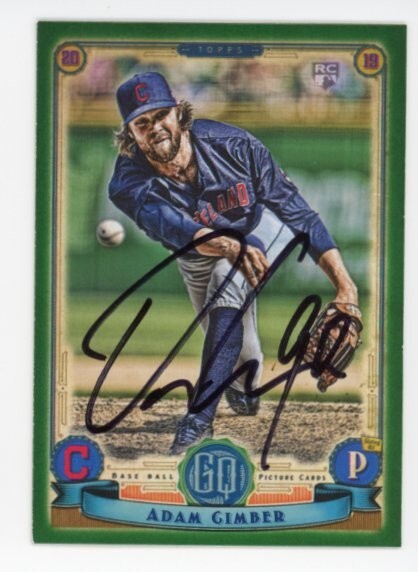 SIGNED BASEBALL CARD AUTO TOPPS GYPSY QUEEN 2019 ADAM CIMBER INDIANS VARIATION