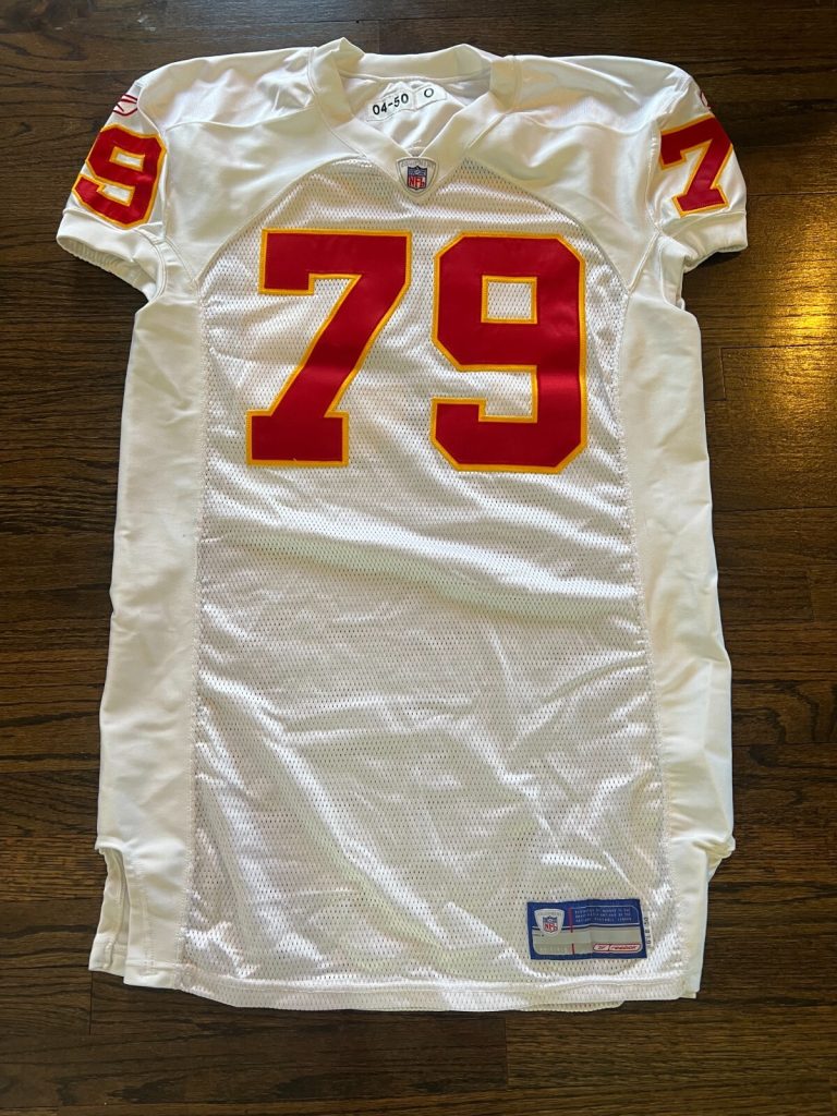 NFL KANSAS CITY KC CHIEFS PRO GAME ISSUED TEAM FOOTBALL JERSEY NO NAMEPLATE #79
