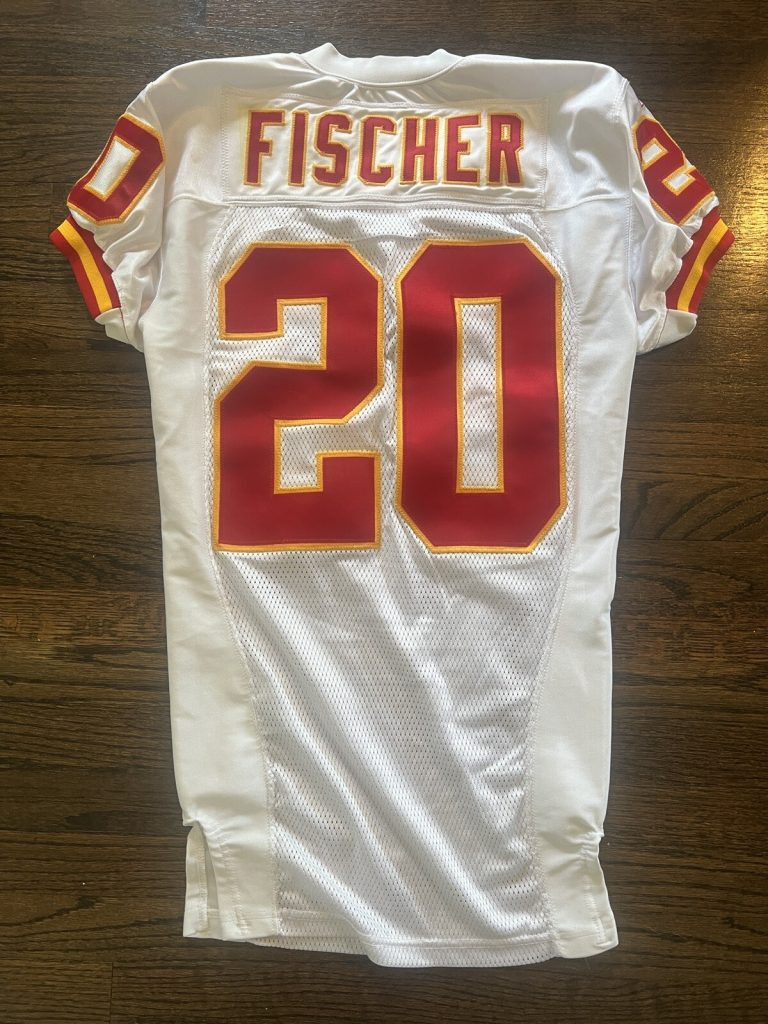 KANSAS CITY CHIEFS GAME USED ? ISSUED JERSEY BRETT FISCHER MISSOURI-ROLLA